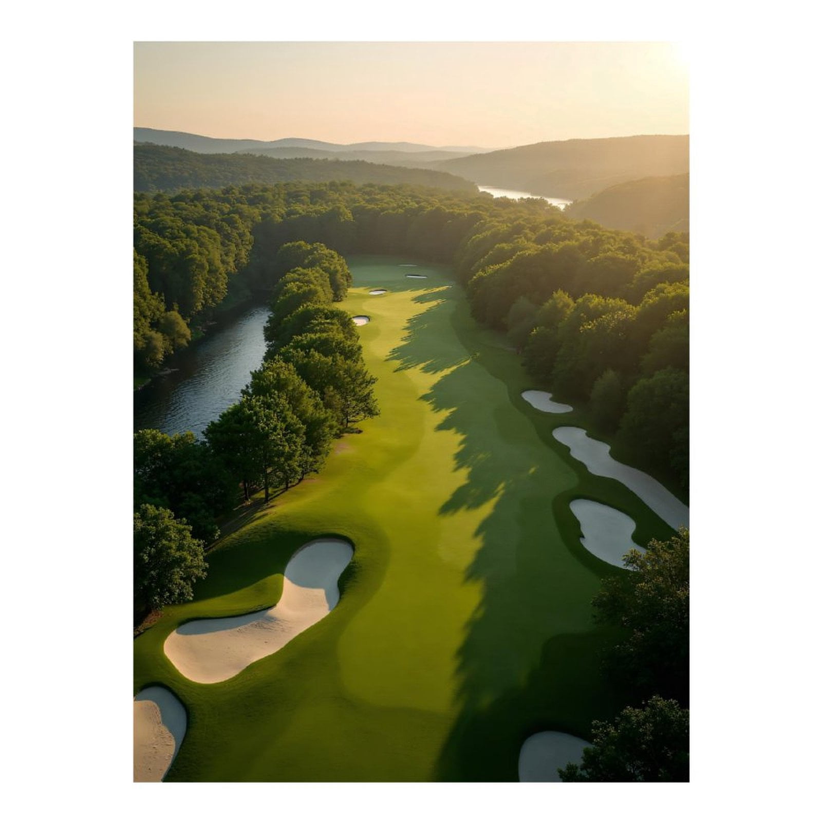 Diamond Art Kits for Adults - Golf Course Scenic View 5d Diamond Painting for Adults, Diamond Art for Adults Beginners, Frameless Diamond Painting Kits for Adults for Home Wall Decor