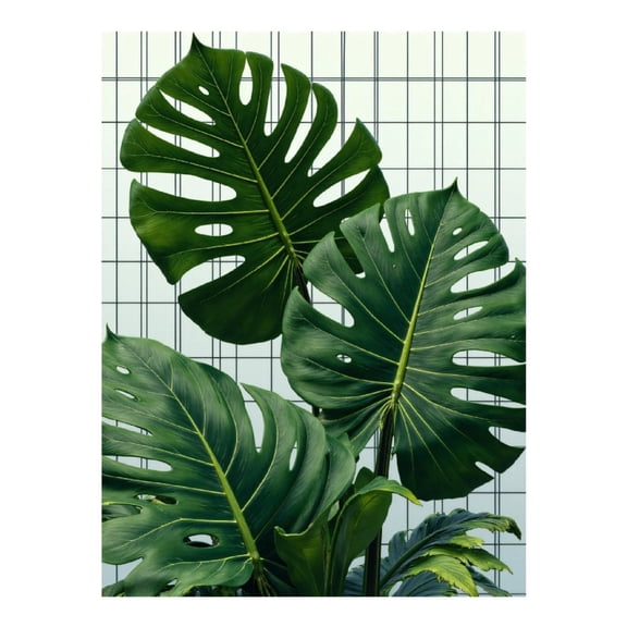 Diamond Art Kits for Adults, Green Tropical Leaves Pattern 5D Diamond Painting Kits for Adults Beginners, DIY Full Drill Diamond Painting, Gem Art and Crafts 12x16