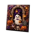 thumbnail image 1 of Diamond Art Kits for Adults, Halloween Diamond Art, Halloween Decor Ghost Pearl Art Kit, Pre-Framed DIY Rhinestone Painting Decor Beginner DIY Seasonal Party Gift 3D Pearl Sparkle A, 1 of 7