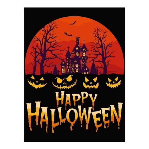 Diamond Art Kits for Adults, Halloween Happy CDiamond Painting Kits for Beginners, Frameless Round 5D Full Drill Diamonds Art Gem Art Crafts Home Decor Gifts