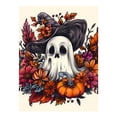 thumbnail image 1 of Diamond Art Kits for Adults, Halloween Pumpkin Flower GhostDiamond Painting Kits for Beginners, Frameless Round 5D Full Drill Diamonds Art Gem Art Crafts Home Decor Gifts, 1 of 8
