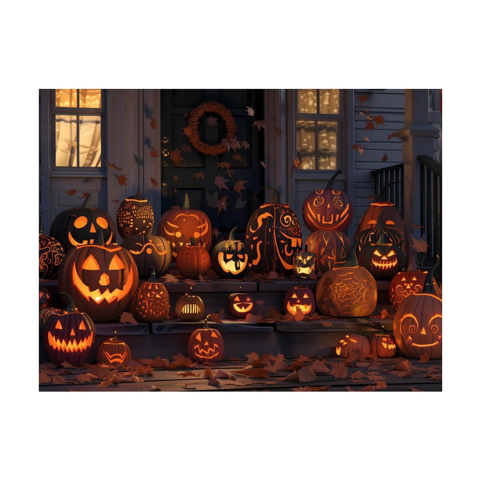 Diamond Art Kits for Adults, Halloween Vintage Carved PumpkinDiamond