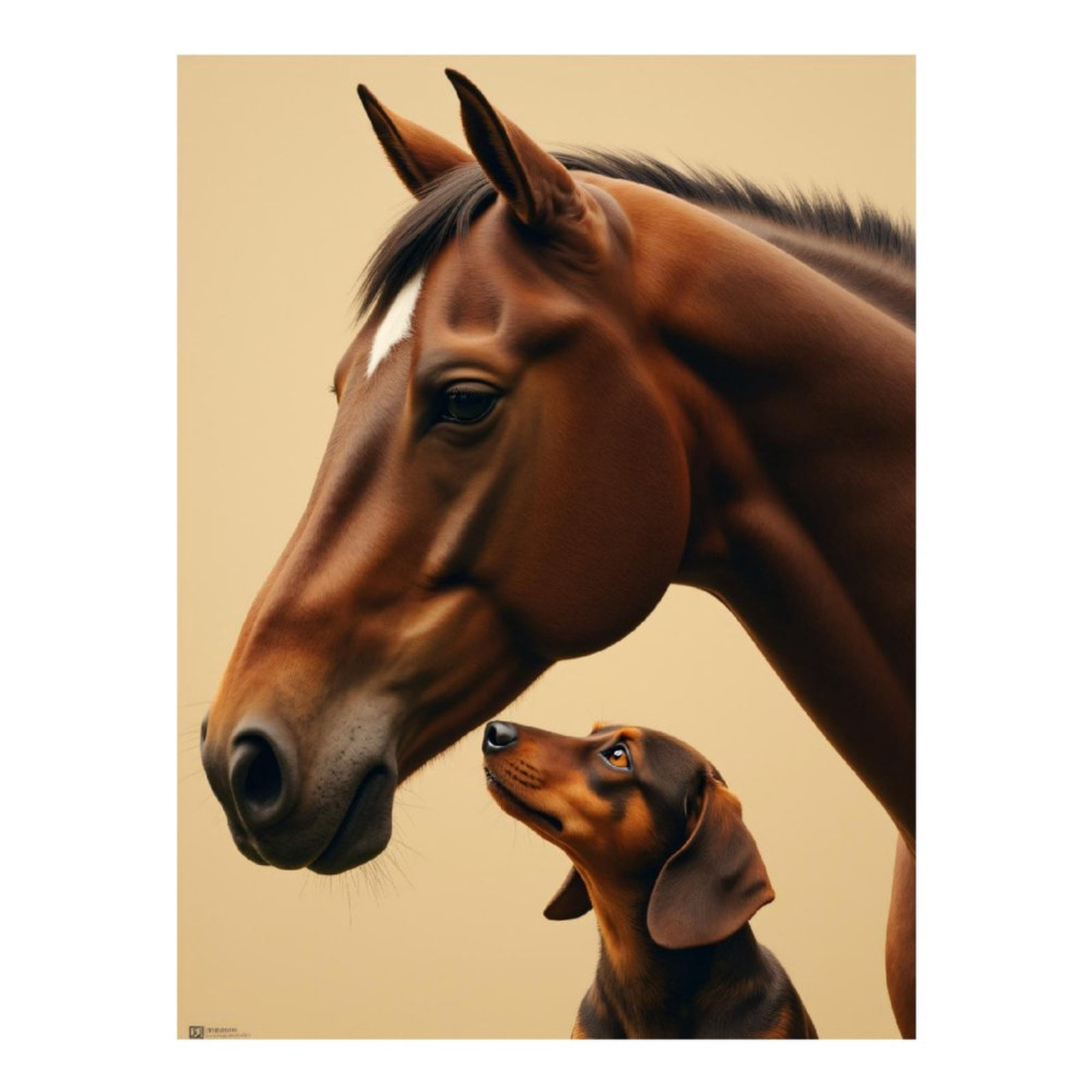 Diamond Art Kits for Adults, Horse Dog Companionship Art 5D Diamond Painting Kits for Adults Beginners, DIY Full Drill Diamond Painting, Gem Art and Crafts 12x16