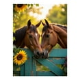 thumbnail image 1 of Diamond Art Kits for Adults - Horses By Rustic Gate Sunflowers 5d Diamond Painting for Adults, Diamond Art for Adults Beginners, Frameless Diamond Painting Kits for Adults for Home Wall Decor, 1 of 7