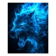 Diamond Art Kits for Adults, Ice Blue Fire WolfDiamond Painting Kits