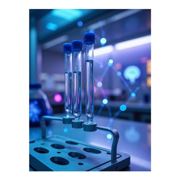 Diamond Art Kits for Adults, Lab Test Tubes Futuristic Setting 5D Diamond Painting Kits for Adults Beginners, DIY Full Drill Diamond Painting, Gem Art and Crafts 12x16