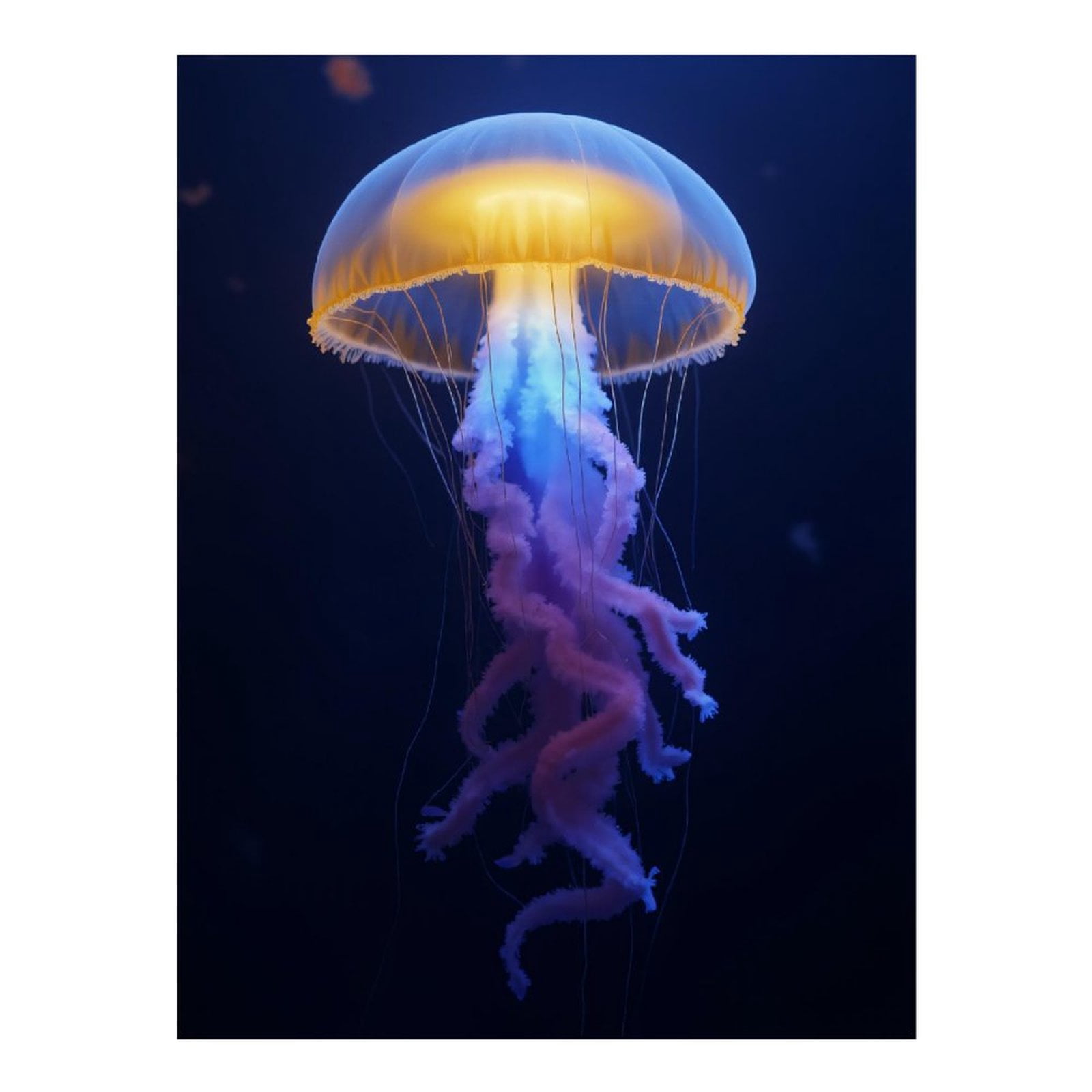 Diamond Art Kits for Adults, Luminous Jellyfish Deep Ocean Glow 5D Diamond Painting Kits for Adults Beginners, DIY Full Drill Diamond Painting, Gem Art and Crafts 12x16