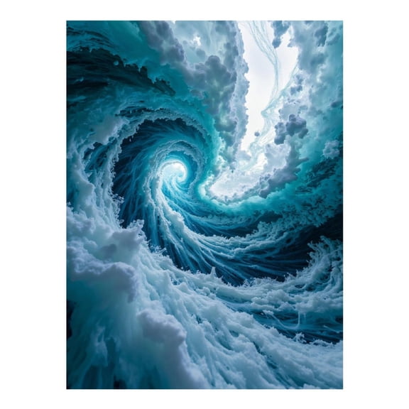 Diamond Art Kits for Adults, Majestic Ocean Vortex Cloud Swirl 5D Diamond Painting Kits for Adults Beginners, DIY Full Drill Diamond Painting, Gem Art and Crafts 12x16