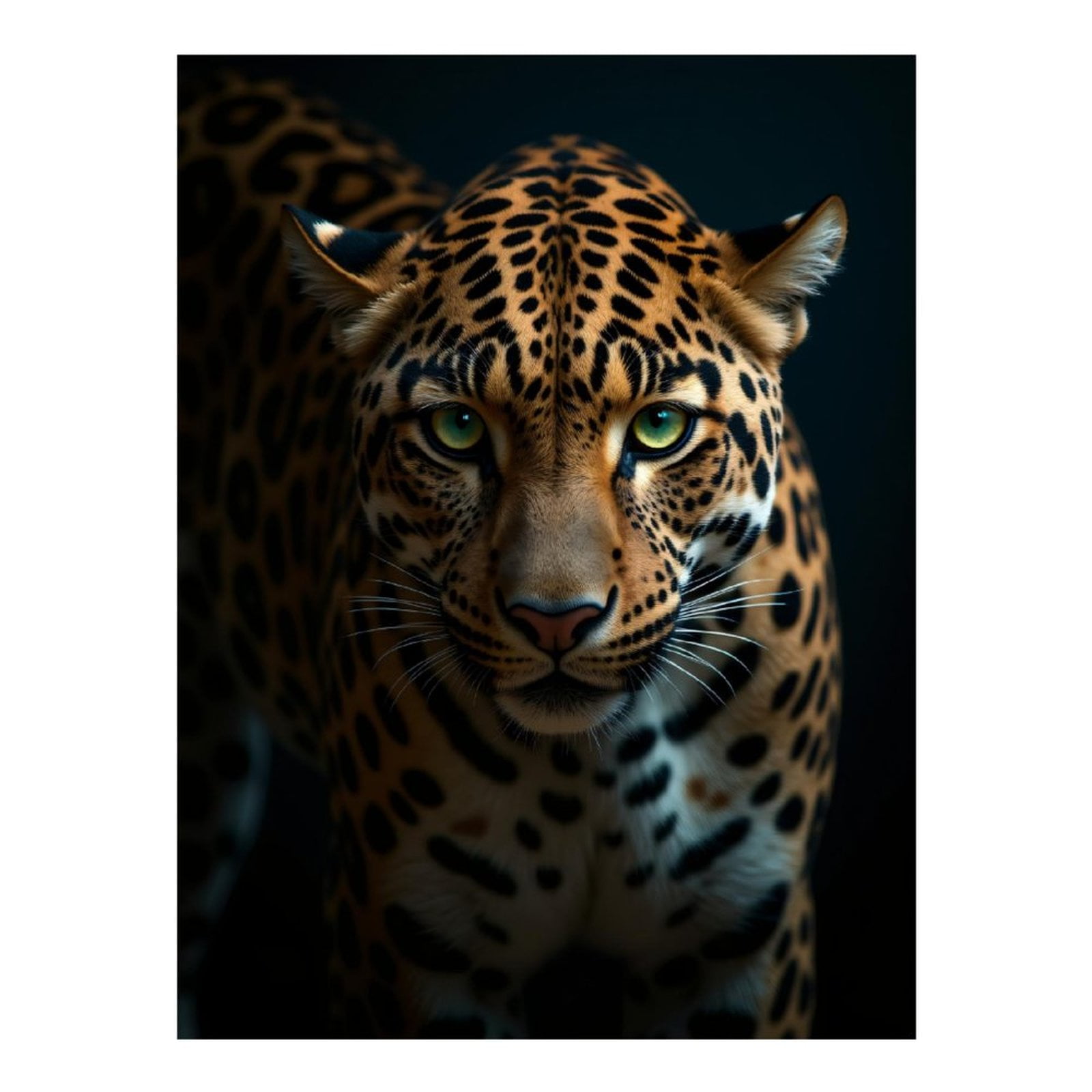 Diamond Art Kits for Adults, Majestic Spotted Big Cat Portrait 5D Diamond Painting Kits for Adults Beginners, DIY Full Drill Diamond Painting, Gem Art and Crafts 12x16