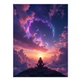 thumbnail image 1 of Diamond Art Kits for Adults - Meditating Sunset Surreal Clouds 5d Diamond Painting for Adults, Diamond Art for Adults Beginners, Frameless Diamond Painting Kits for Adults for Home Wall Decor, 1 of 7