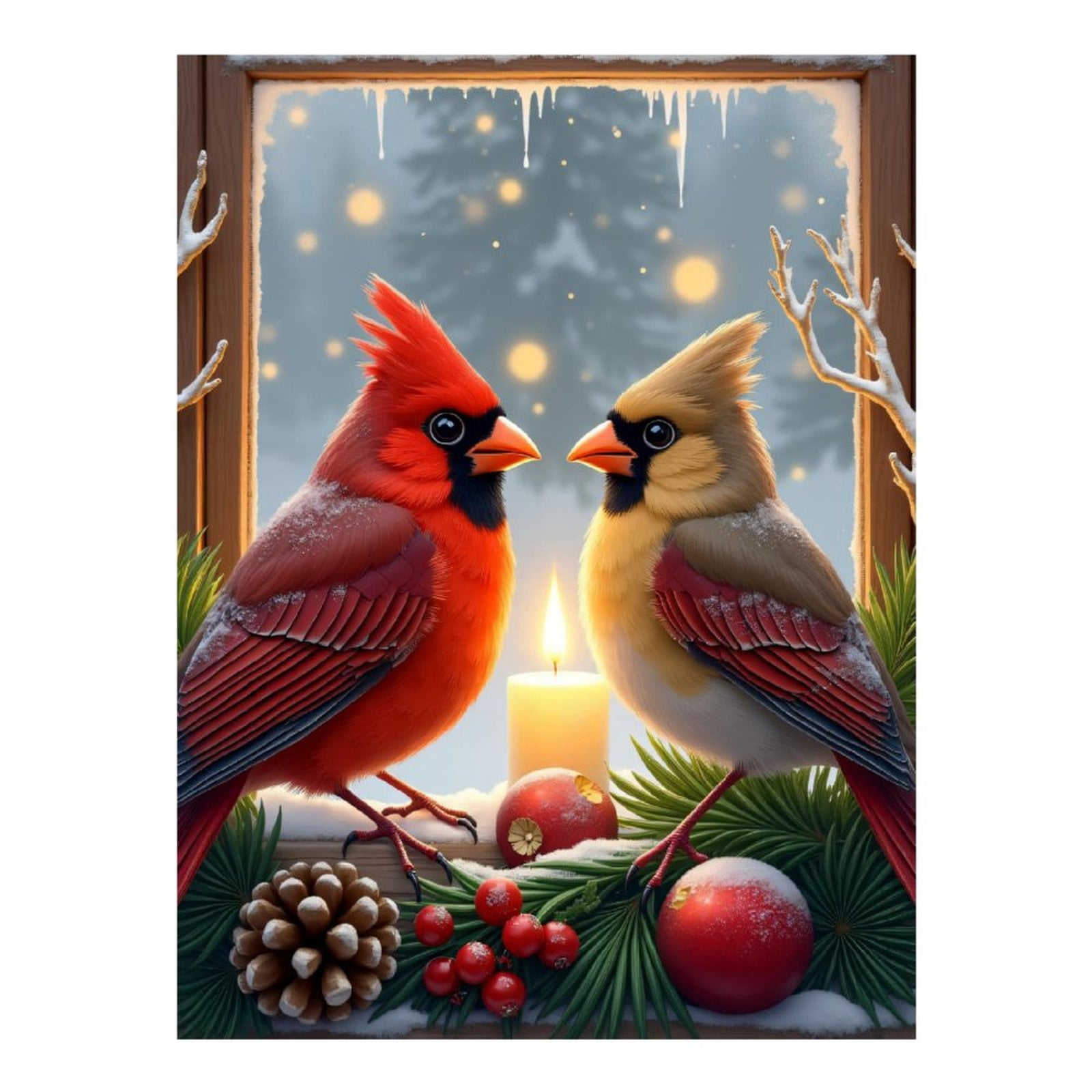 Diamond Art Kits for Adults - Modern Cardinal Bird Print No.151 5D ...