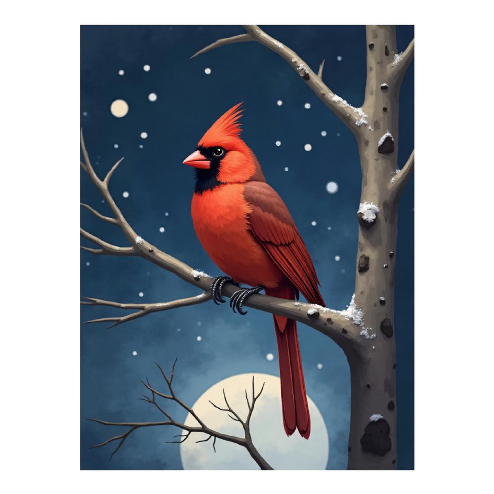 Diamond Art Kits for Adults - Modern Cardinal Bird Red Print No.14 5D ...