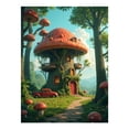 thumbnail image 1 of Diamond Art Kits for Adults, Mushroom House Forest Scene Truck 5D Diamond Painting Kits for Adults Beginners, DIY Full Drill Diamond Painting, Gem Art and Crafts 12x16, 1 of 7