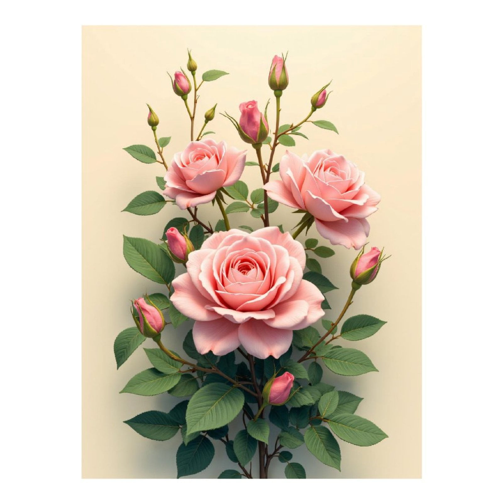 Diamond Art Kits for Adults - Pink Roses Blooming Elegance 5d Diamond Painting for Adults, Diamond Art for Adults Beginners, Frameless Diamond Painting Kits for Adults for Home Wall Decor