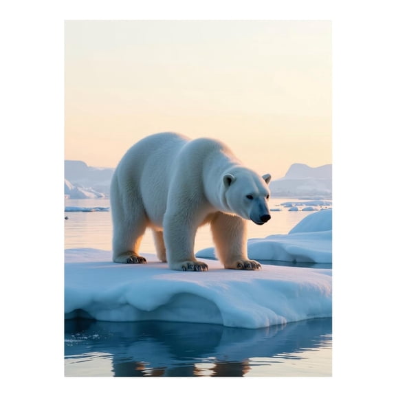 Diamond Art Kits for Adults - Polar Bear Arctic Ice Reflections 5d Diamond Painting for Adults, Diamond Art for Adults Beginners, Frameless Diamond Painting Kits for Adults for Home Wall Decor