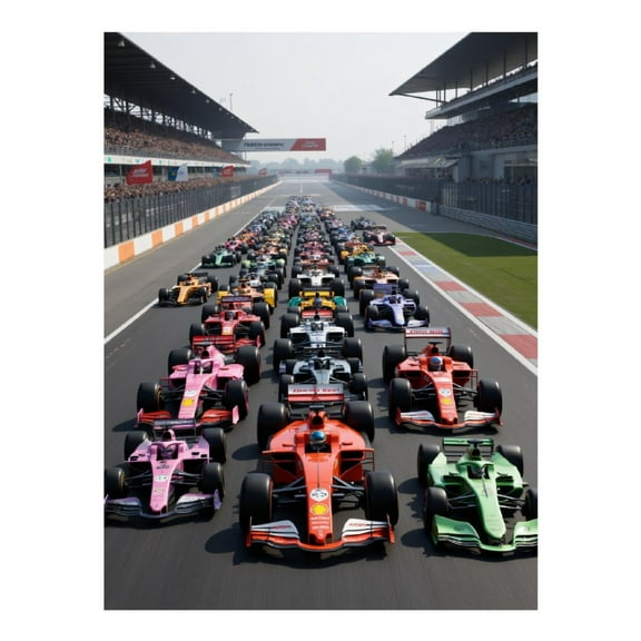 Diamond Art Kits for Adults, Race Cars Grand Prix Track Competition 5D Diamond Painting Kits for Adults Beginners, DIY Full Drill Diamond Painting, Gem Art and Crafts 12x16