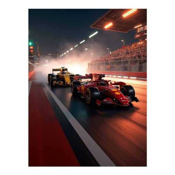 Diamond Art Kits for Adults, Race Track Night Speed Competition 5D Diamond Painting Kits for Adults Beginners, DIY Full Drill Diamond Painting, Gem Art and Crafts 12x16