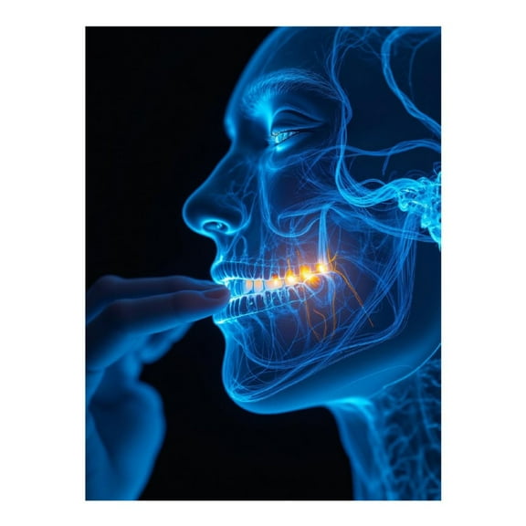 Diamond Art Kits for Adults, Radiant Anatomy Glow Teeth Simulation 5D Diamond Painting Kits for Adults Beginners, DIY Full Drill Diamond Painting, Gem Art and Crafts 12x16