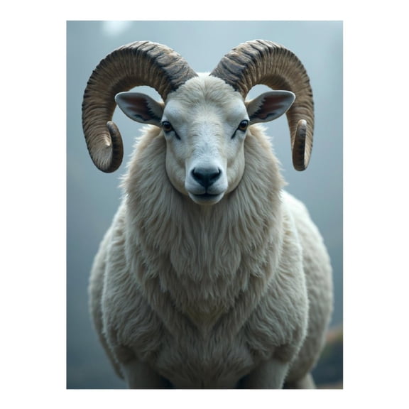 Diamond Art Kits for Adults, Regal Woolly Ram Portrait 5D Diamond Painting Kits for Adults Beginners, DIY Full Drill Diamond Painting, Gem Art and Crafts 12x16