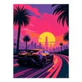 thumbnail image 1 of Diamond Art Kits for Adults, Retro Sunset Fast Car Cityscape 5D Diamond Painting Kits for Adults Beginners, DIY Full Drill Diamond Painting, Gem Art and Crafts 12x16, 1 of 7