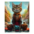 thumbnail image 1 of Diamond Art Kits for Adults, Riverside Meditating CatDiamond Painting Kits for Beginners, Frameless Round 5D Full Drill Diamonds Art Gem Art Crafts Home Decor Gifts, 1 of 8