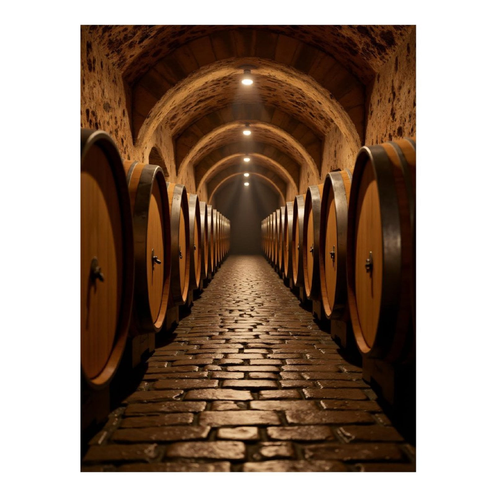 Diamond Art Kits for Adults, Rustic Wine Barrel Cellar 5D Diamond Painting Kits for Adults Beginners, DIY Full Drill Diamond Painting, Gem Art and Crafts 12x16
