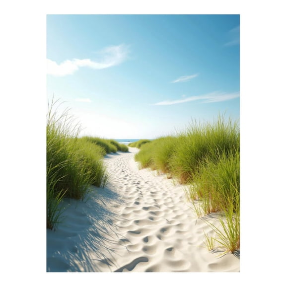 Diamond Art Kits for Adults, Sandy Path Dunes Ocean Sky 5D Diamond Painting Kits for Adults Beginners, DIY Full Drill Diamond Painting, Gem Art and Crafts 12x16