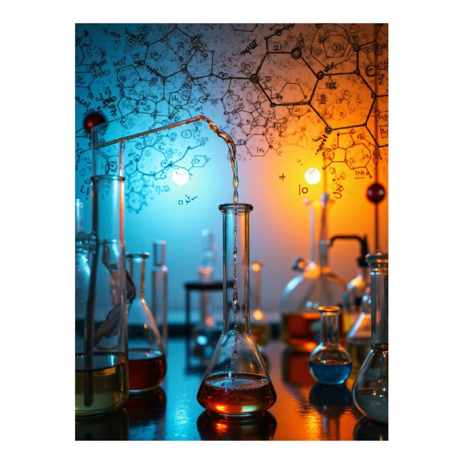 Diamond Art Kits for Adults, Science Lab Chemistry Experiment 5D Diamond Painting Kits for Adults Beginners, DIY Full Drill Diamond Painting, Gem Art and Crafts 12x16