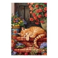 thumbnail image 1 of Diamond Art Kits for Adults, Sleeping Cat FlowersDiamond Painting Kits for Beginners, Frameless Round 5D Full Drill Diamonds Art Gem Art Crafts Home Decor Gifts, 1 of 8