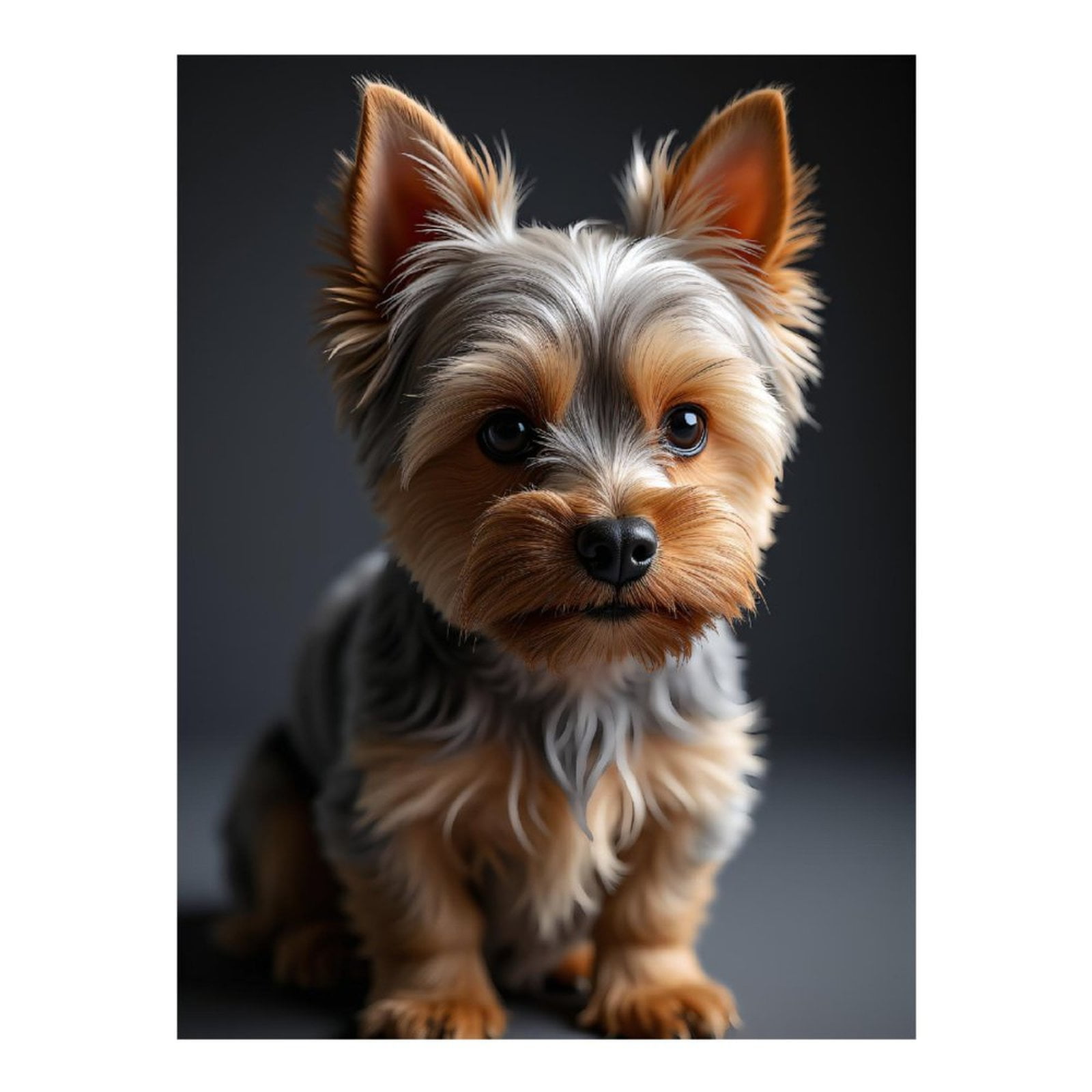 Diamond Art Kits for Adults, Small Dog Portrait Cute Ears 5D Diamond Painting Kits for Adults Beginners, DIY Full Drill Diamond Painting, Gem Art and Crafts 12x16