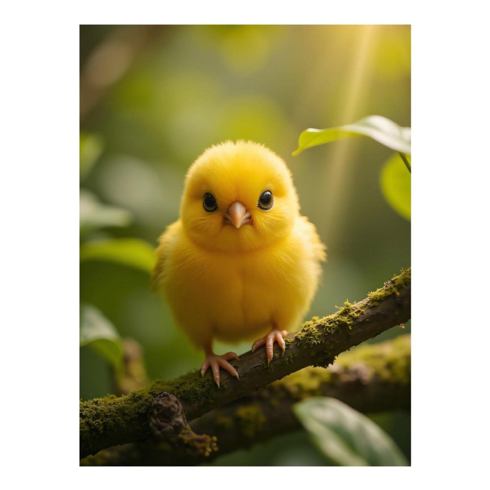 Diamond Art Kits for Adults, Small Yellow Bird Perched On Branch 5D Diamond Painting Kits for Adults Beginners, DIY Full Drill Diamond Painting, Gem Art and Crafts 12x16