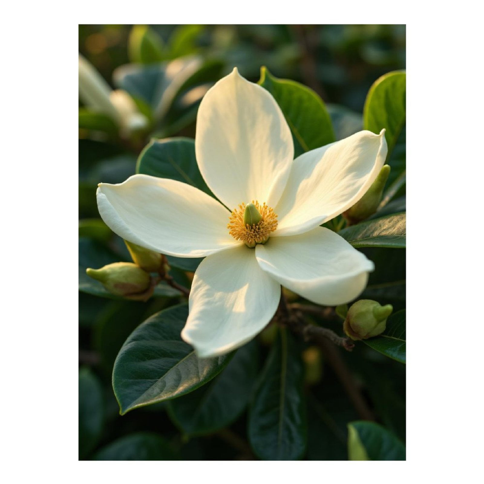 Diamond Art Kits for Adults - Southern Magnolia Blossom Sunlit 5d Diamond Painting for Adults, Diamond Art for Adults Beginners, Frameless Diamond Painting Kits for Adults for Home Wall Decor