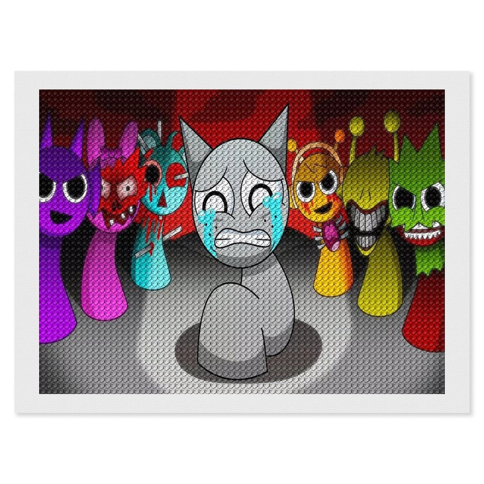 Diamond Art Kits for Adults - Sprunki Full Drill Diamond Arts for ...