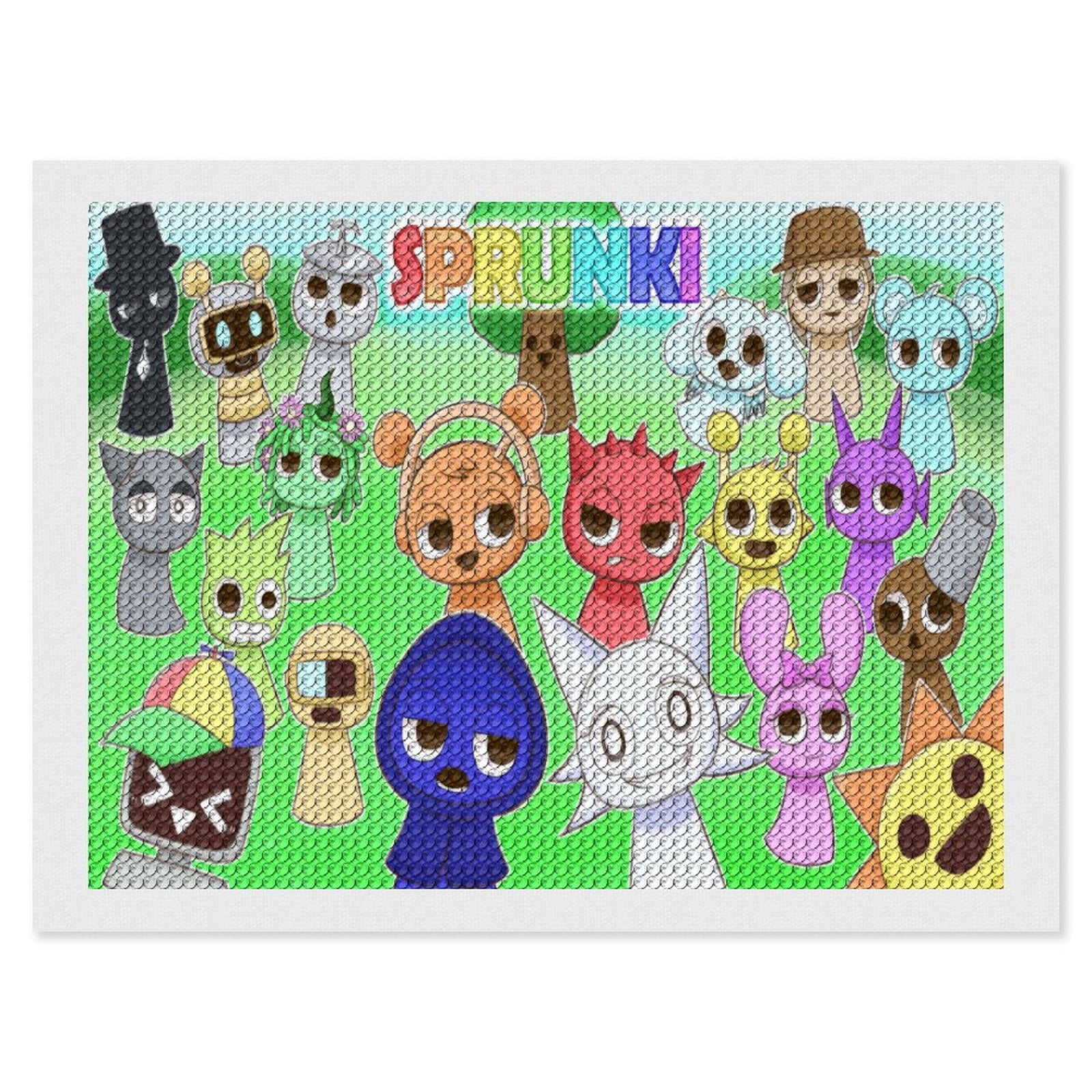 Diamond Art Kits for Adults - Sprunki Full Drill Diamond Arts for ...