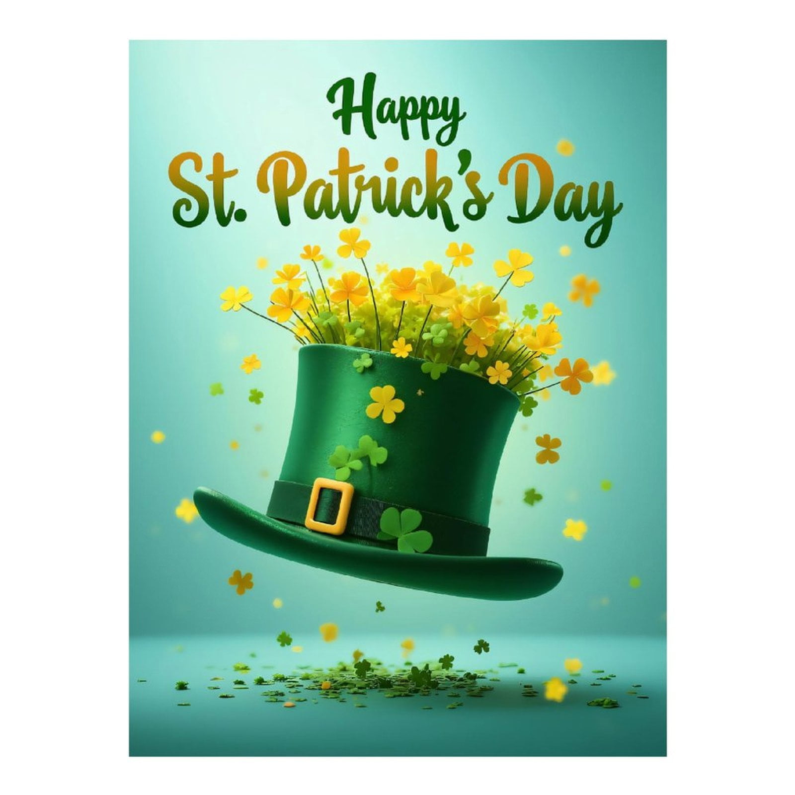Diamond Art Kits for Adults, St Patricks Day Hats Festive 5D Diamond Painting Kits for Adults Beginners, DIY Full Drill Diamond Painting, Gem Art and Crafts 12x16