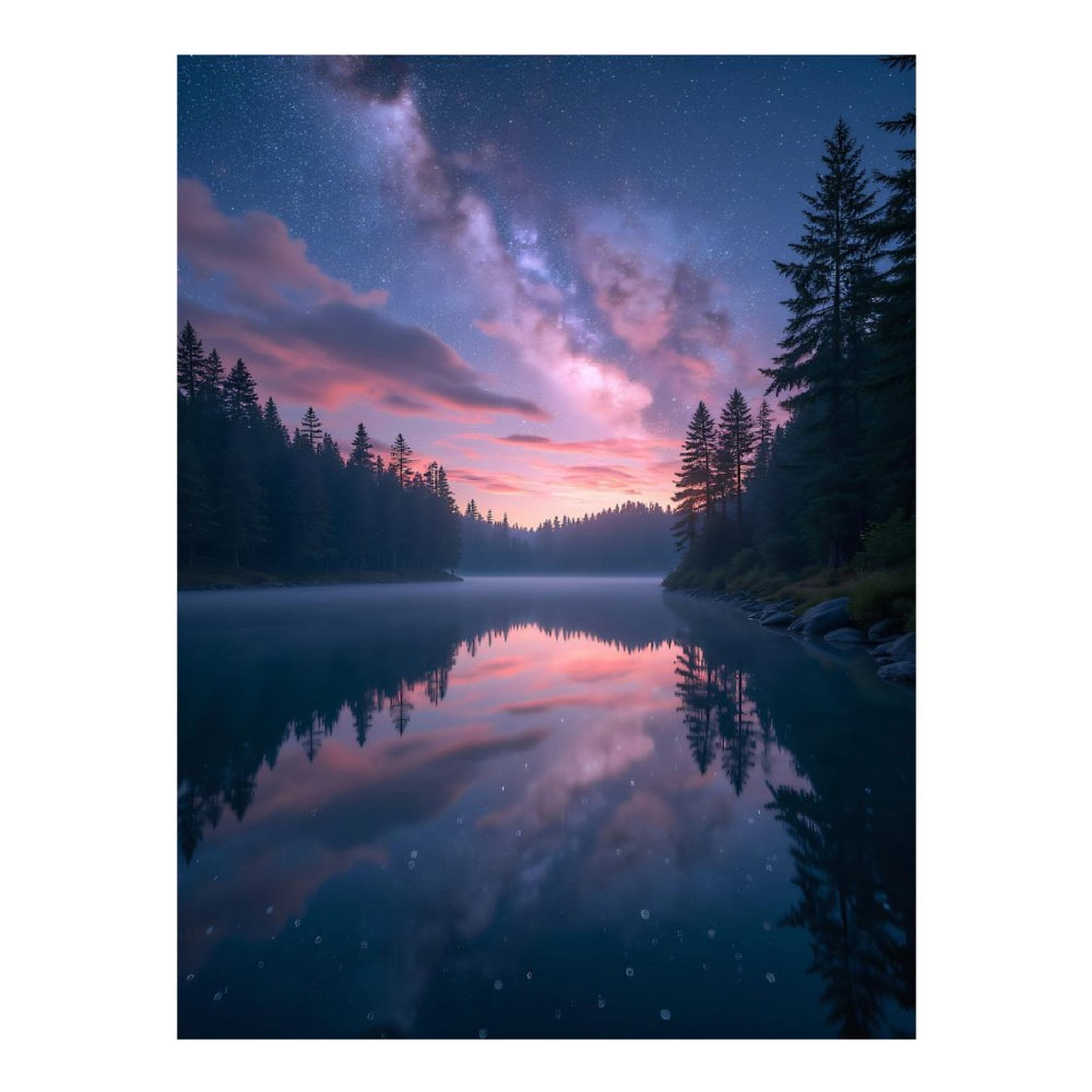 Diamond Art Kits for Adults, Starry Sky Over Serene Lake 5D Diamond Painting Kits for Adults Beginners, DIY Full Drill Diamond Painting, Gem Art and Crafts 12x16