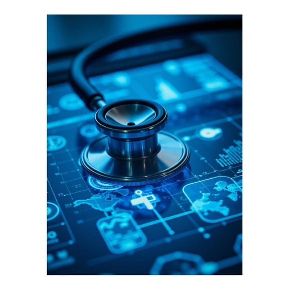 Diamond Art Kits for Adults, Stethoscope Digital Interface Tech 5D Diamond Painting Kits for Adults Beginners, DIY Full Drill Diamond Painting, Gem Art and Crafts 12x16