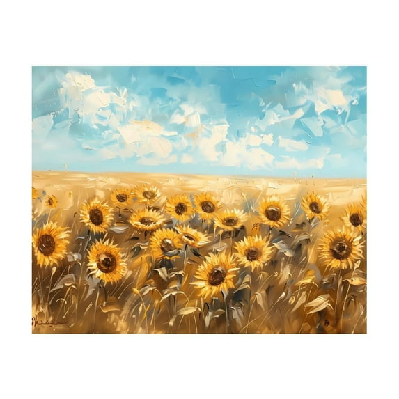 Diamond Art Kits for Adults, Sunflower Field BlissDiamond Painting Kits for Beginners, Frameless Round 5D Full Drill Diamonds Art Pictures Gem Art Crafts Home Decor Gifts