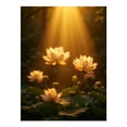 thumbnail image 1 of Diamond Art Kits for Adults - Sunlit Lotus Blossoms Under Canopy 5d Diamond Painting for Adults, Diamond Art for Adults Beginners, Frameless Diamond Painting Kits for Adults for Home Wall Decor, 1 of 7