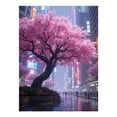 thumbnail image 1 of Diamond Art Kits for Adults, Urban Cherry Blossom Street Scene 5D Diamond Painting Kits for Adults Beginners, DIY Full Drill Diamond Painting, Gem Art and Crafts 12x16, 1 of 7