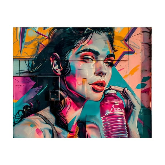 Diamond Art Kits for Adults, Vibrant Street Art PortraitDiamond Painting Kits for Beginners, Frameless Round 5D Full Drill Diamonds Art Pictures Gem Art Crafts Home Decor Gifts