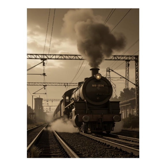 Diamond Art Kits for Adults, Vintage Train Journey 5D Diamond Painting Kits for Adults Beginners, DIY Full Drill Diamond Painting, Gem Art and Crafts 12x16