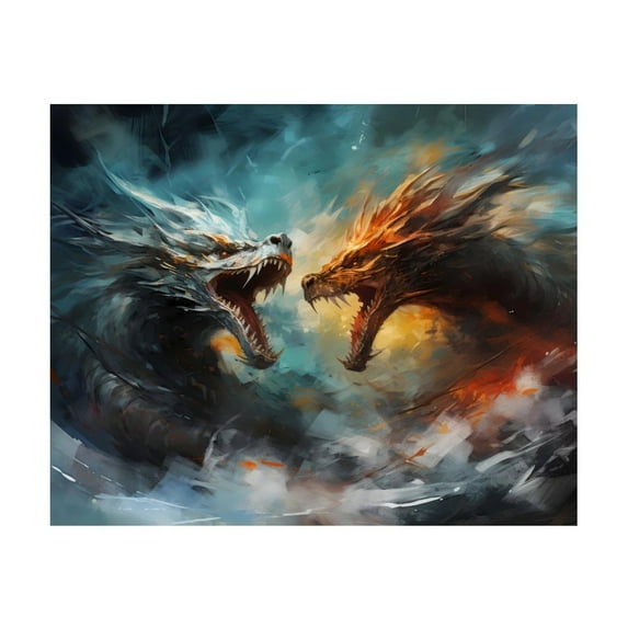 Diamond Art Kits for Adults, White And Red Sketch DragonDiamond Painting Kits for Beginners, Frameless Round 5D Full Drill Diamonds Art Pictures Gem Art Crafts Home Decor Gifts