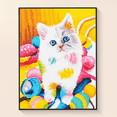 thumbnail image 1 of Diamond Art Kits for Beginners and Adults, Cat Painting Diamond Painting Kits, DIY 3D Bead Painting Craft, Diamond Puzzle Paint by Diamonds for Wall Decor 15.7x19.7in(40x50cm), 1 of 10
