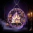 thumbnail image 1 of Diamond Art Kits Hanging Halloween Haunted House, DIY 5D Special Shaped Diamond Painting Craft Gem Art Rhinestone for Adults and Home Window Door Decor, Happy Halloween, 1 of 6