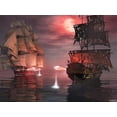 thumbnail image 1 of Diamond Art Kits Pirate Ship DIY 5D Diamond Painting Kit for Adults Full Drill Embroidery Cross Stitch Crystal Rhinestone Dot Canvas Pictures Wall Decor Gift Round Drill, 1 of 7