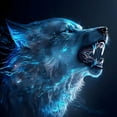 thumbnail image 1 of Diamond Art Kits for Adults, 5D Wolf Diamond Art Kits Full Round Drill Diamond Dots Art Painting Kits, Diamond Art for Gift Home Wall Decor, 1 of 7