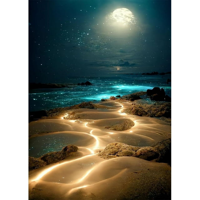 Diamond Art Kits for Adults - Beach Love Diamond Gem Art, DIY Full ...