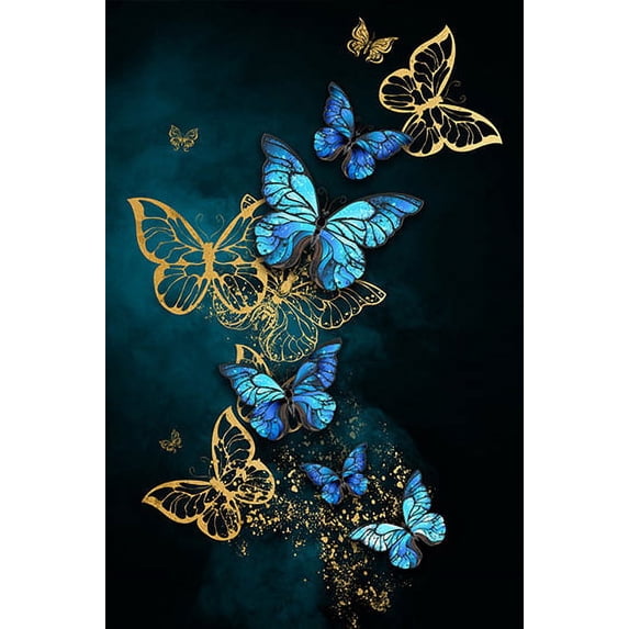 Diamond Art Kits for Adults Beginners Kids, Wall Painting, DIY Full Drill Diamond Painting Kits with Gem Crystal Home Wall Decor 12x16 Inch A16
