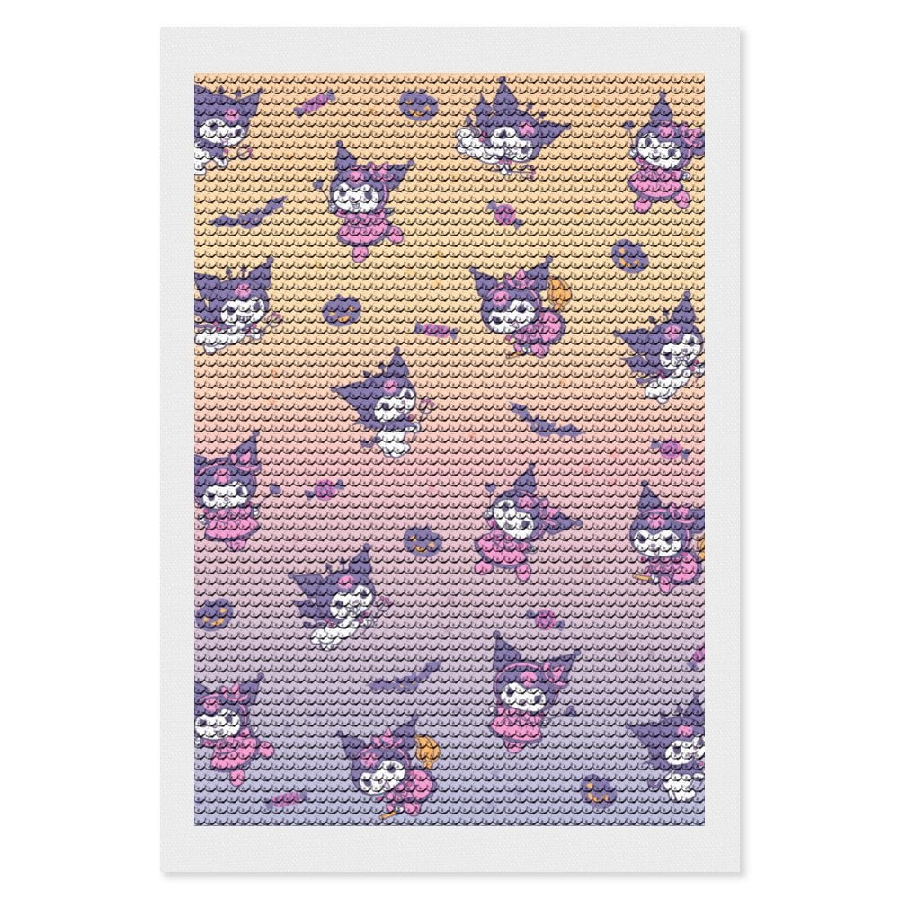 Diamond Art Kits for Adults Kuromi And My Melody Diamond Art Gem Art Painting Full Drill Round